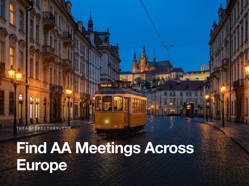Find A.A. meetings across Europe