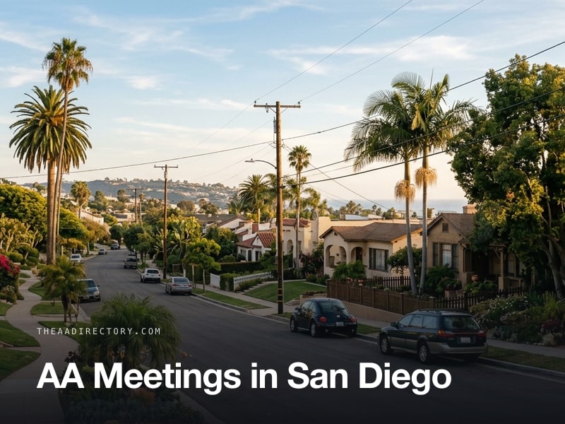 AA meetings in San Diego, California