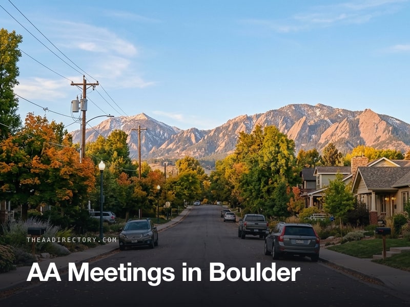 AA meetings in Boulder, Colorado