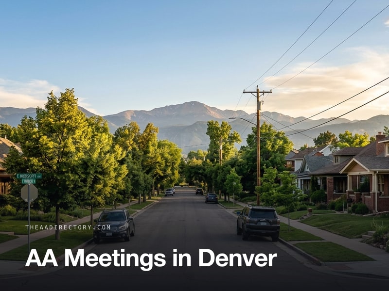 AA meetings in Denver, Colorado