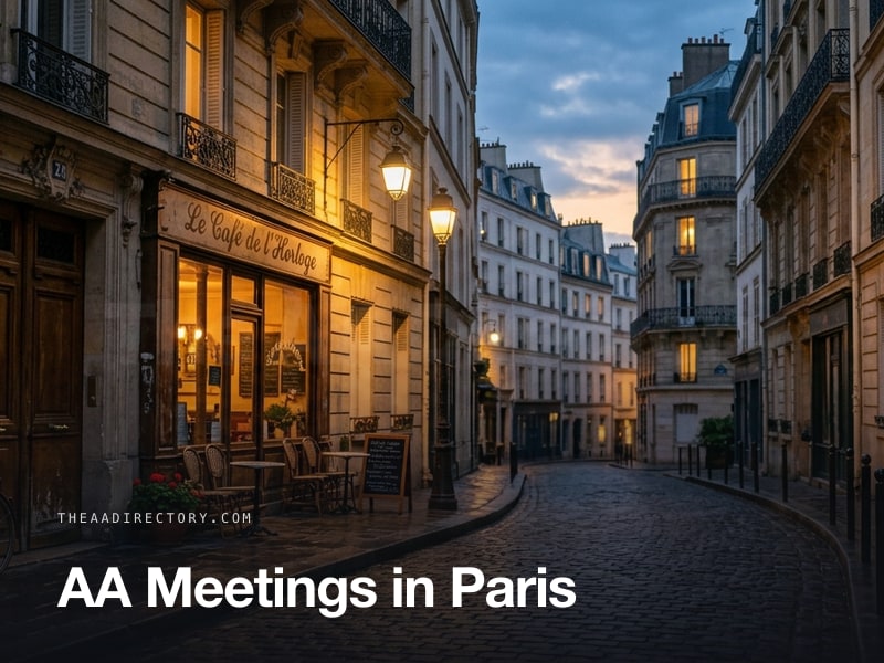 AA meetings in Paris, France