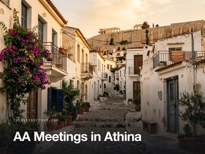 AA meetings in Athina, Greece