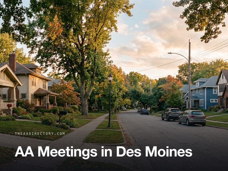 AA meetings in Des Moines, Iowa