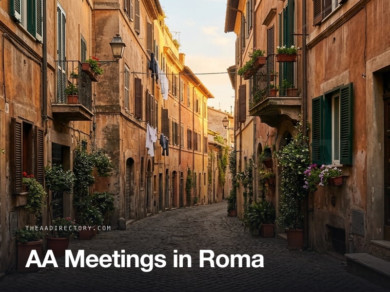 AA meetings in Roma, Italy
