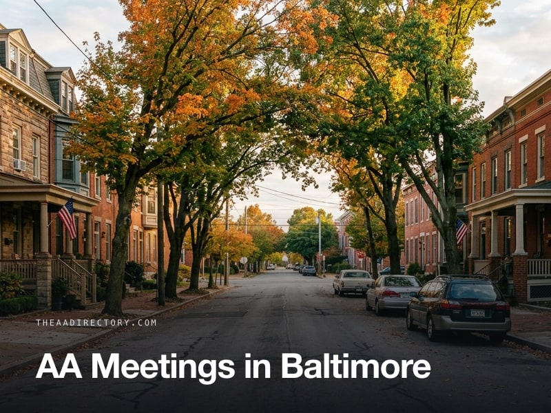 AA meetings in Baltimore, Maryland
