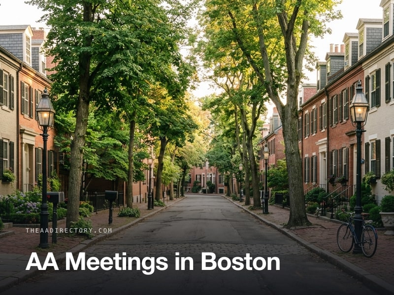 AA meetings in Boston, Massachusetts