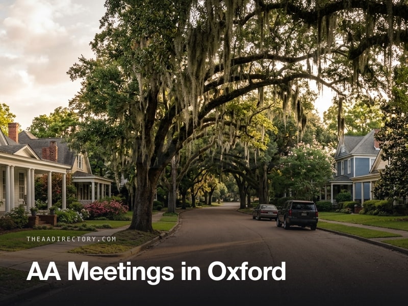 AA meetings in Oxford, Mississippi