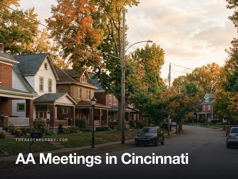 AA meetings in Cincinnati, Ohio