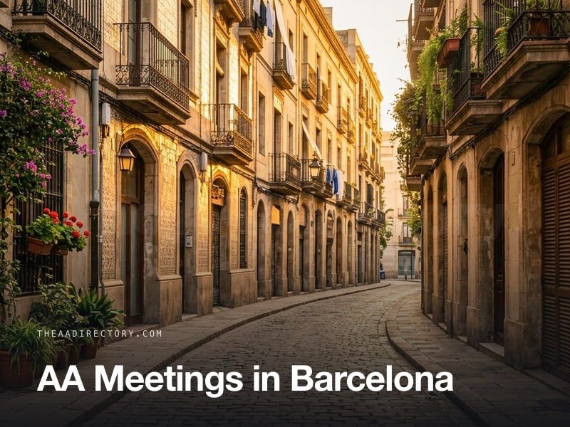 AA meetings in Barcelona, Spain