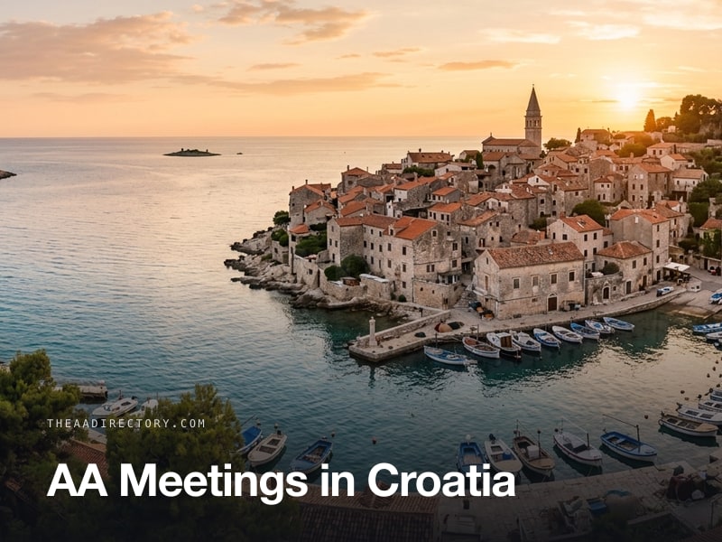 AA meetings across Croatia