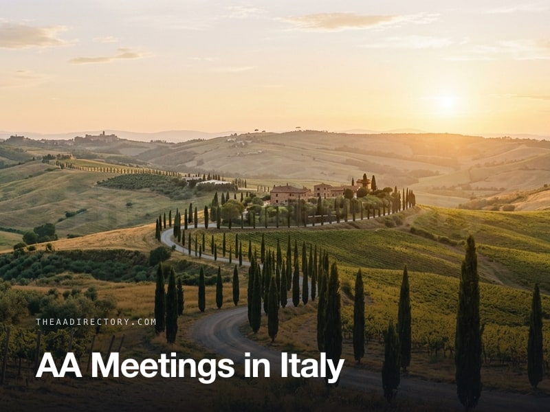 AA meetings across Italy