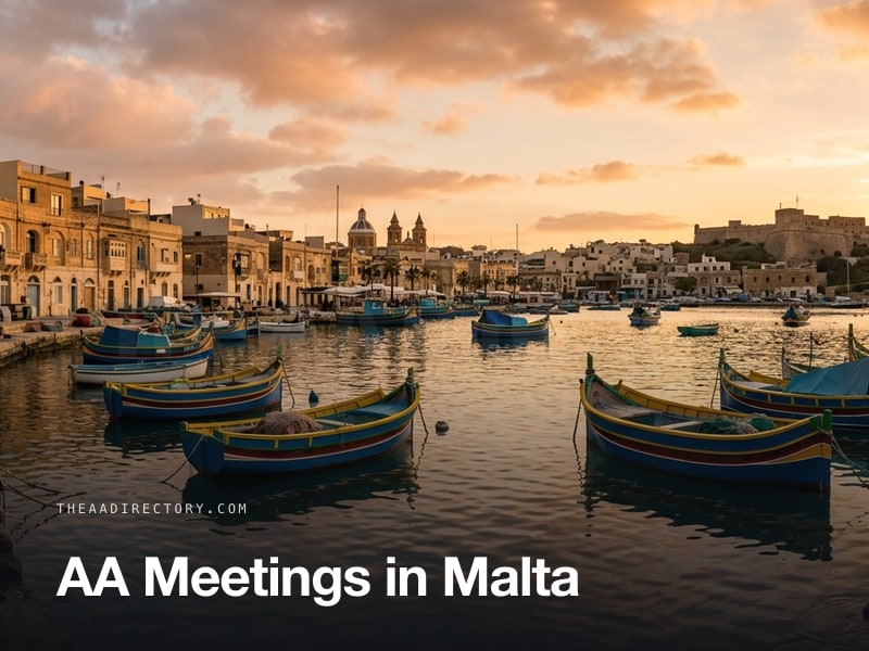 AA meetings across Malta