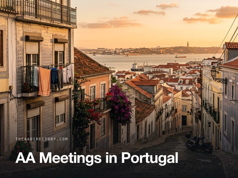 AA meetings across Portugal