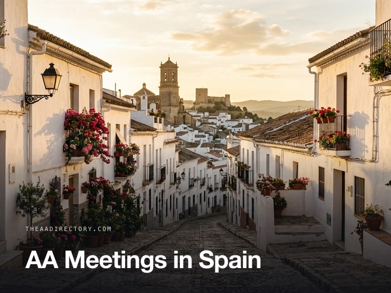 AA meetings across Spain