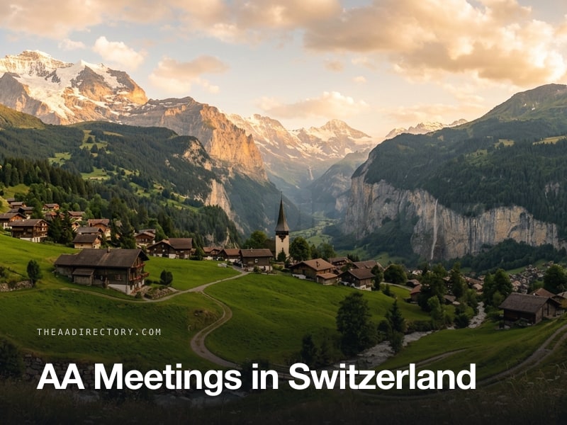 AA meetings across Switzerland