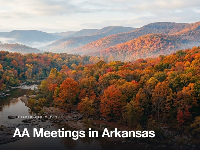 AA meetings across Arkansas