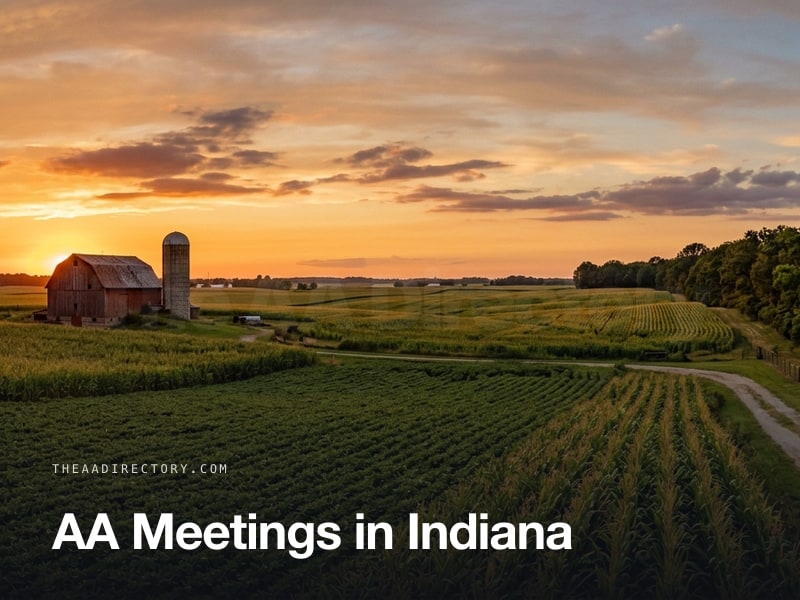 AA meetings across Indiana