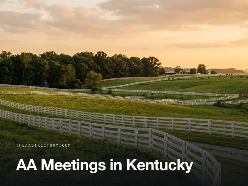 AA meetings across Kentucky