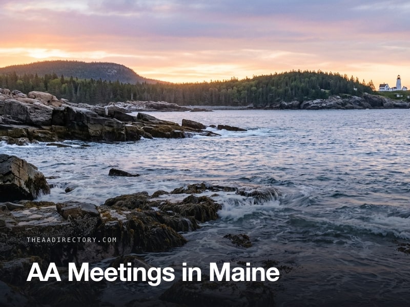 AA meetings across Maine