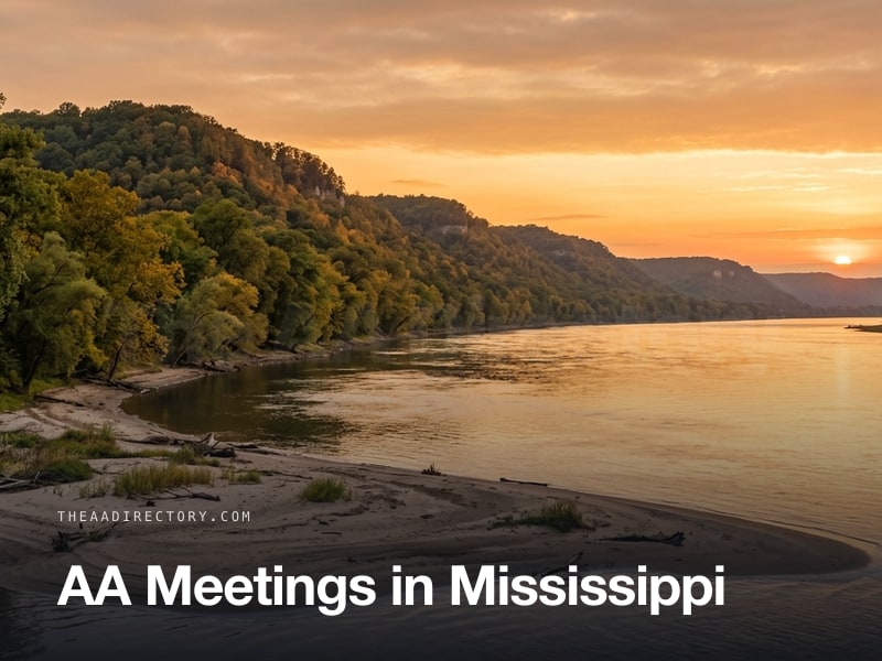 AA meetings across Mississippi