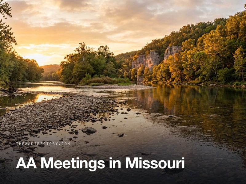AA meetings across Missouri