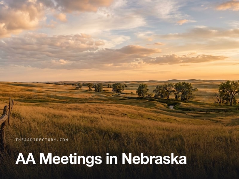 AA meetings across Nebraska
