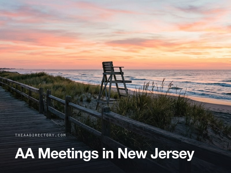 AA meetings across New Jersey