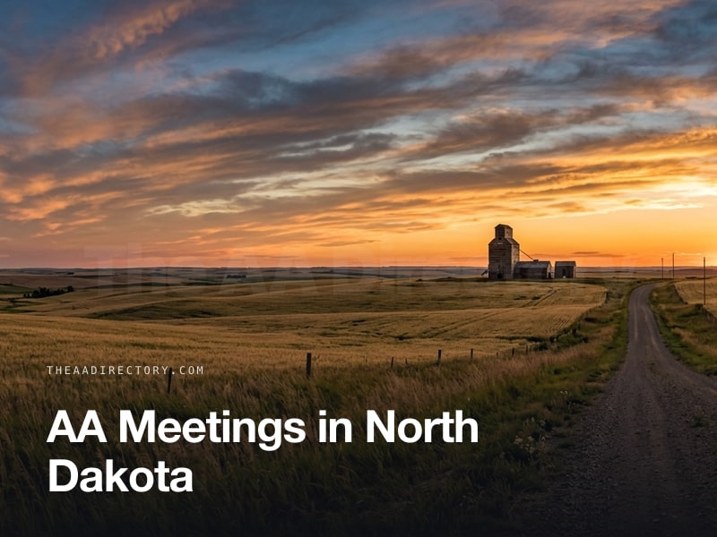 AA meetings across North Dakota