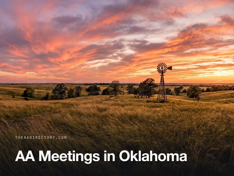 AA meetings across Oklahoma