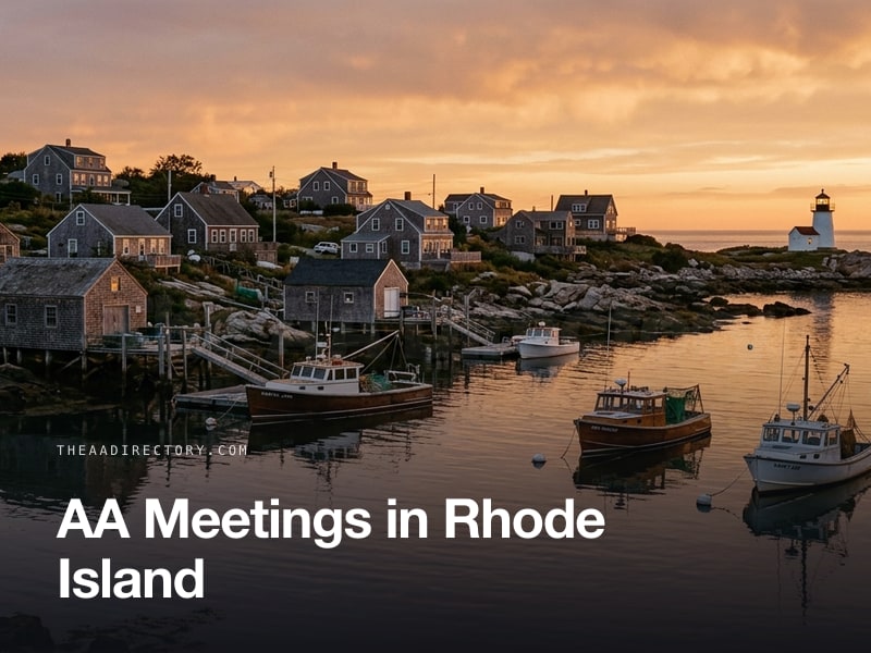 AA meetings across Rhode Island