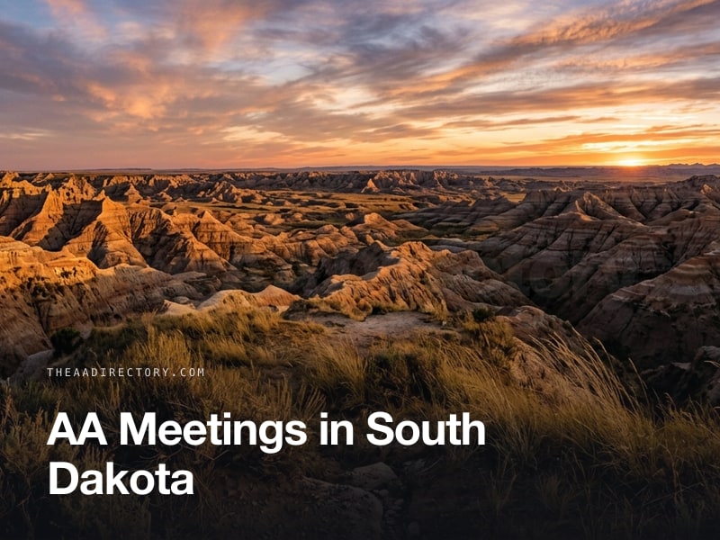 AA meetings across South Dakota