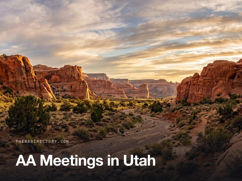 AA meetings across Utah