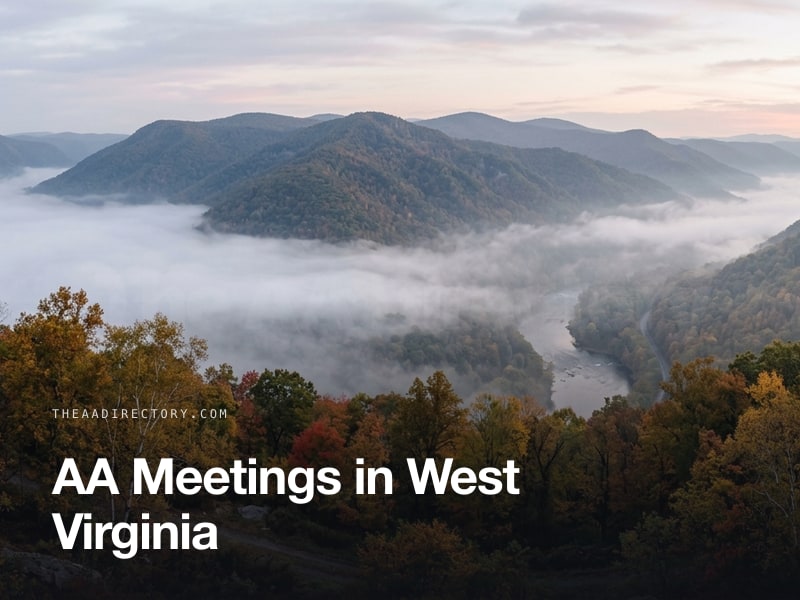 AA meetings across West Virginia