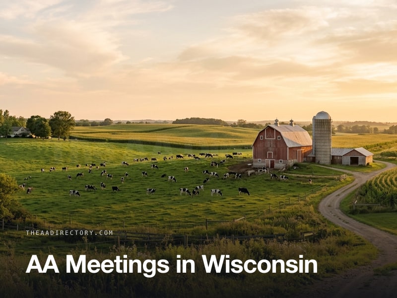 AA meetings across Wisconsin
